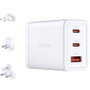 D-Link DCP-651 Cargador de Pared GaN 65W 2x USB-C y 1x USB-A Blanco
